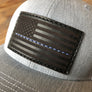 Thin Blue Line - WR Original Leather Patch Hat