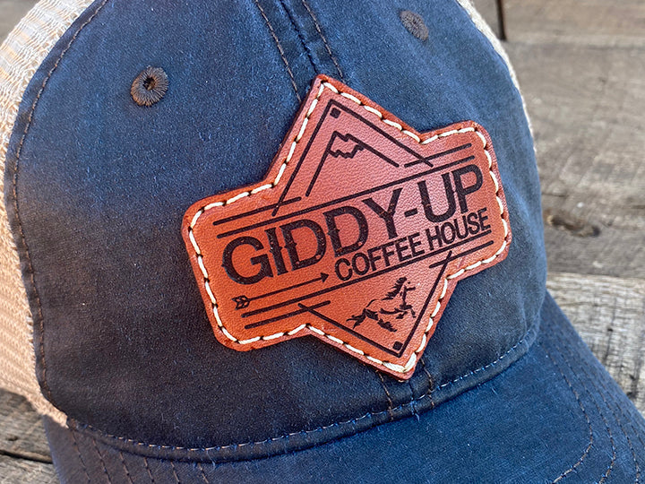 Women's Custom Leather Patch Hat