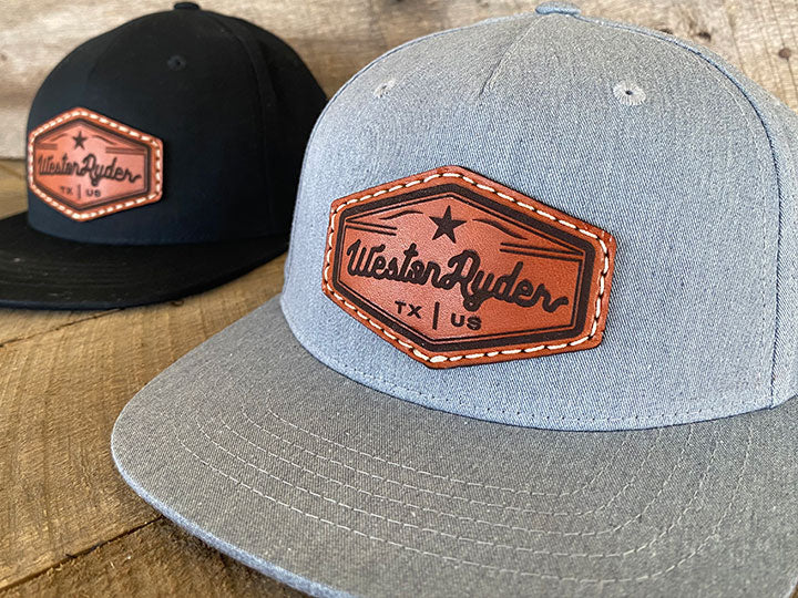 Youth Custom Leather Patch Hats